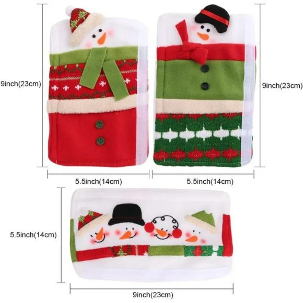 Fridge Handle Covers Set of 3 for Christmas Decorations